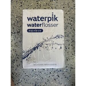 Waterpik Aquarius Water Flosser WP-660C Classic White 7 Tips, New